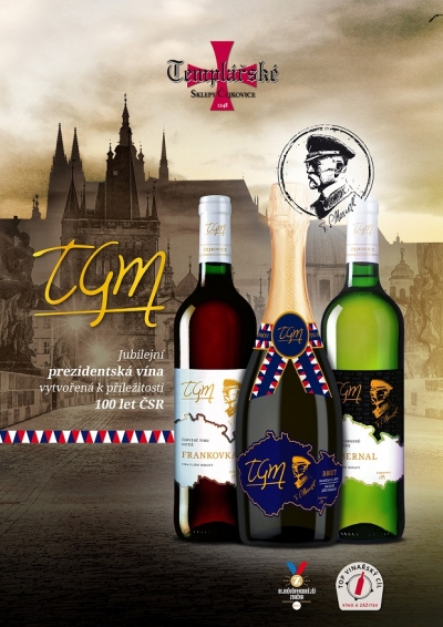 Dopřejte si jubilejní prezidentské sekty a tichá vína vytvořená k příležitosti výročí 100 let ČSR