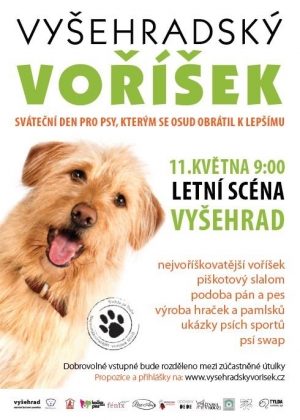 Přehl&iacute;dka na podporu ps&iacute;ch &uacute;tulků Vy&scaron;ehradsk&yacute; voř&iacute;&scaron;ek