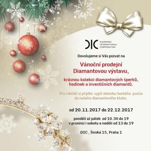 Pozvánka na vánoční diamantovou výstavu