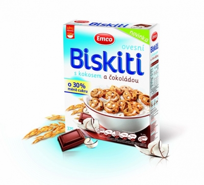 Biskiti - křehk&aacute; ovesn&aacute; pochoutka nově tak&eacute; s kokosem a čokol&aacute;dou