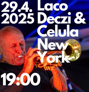 Světozn&aacute;m&yacute; jazzman Laco D&eacute;czi vystoup&iacute; v zahradě Dvora Čertousy