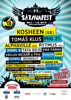 S&aacute;zavafest: tě&scaron;it se můžete na Alphaville, Kosheen a dal&scaron;&iacute;