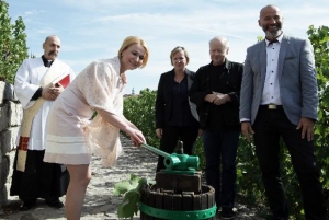 Na Vinobran&iacute; na Gr&eacute;bovce je už připraveno přes 20 tis&iacute;c litrů v&iacute;na a burč&aacute;ku